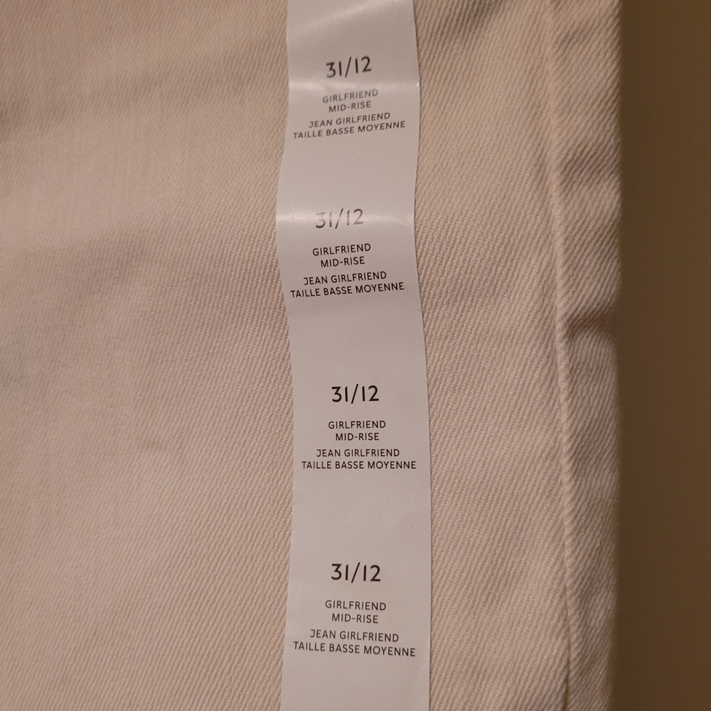 Banana Republic Women's Cream Straight Leg Jeans - Picture 3 of 5